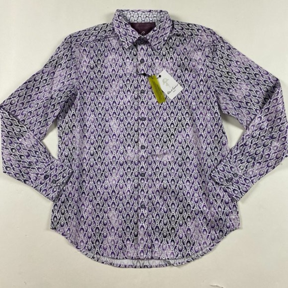 NWT Robert Graham Surrency Shirt Mens Medium Classic Fit Button Up Down Sport